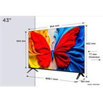 TCL 43S5K, S5K QLED AndroidTV, 43" (108cm), (rozbalené)