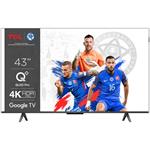 TCL 43T7B, 4K QLED TV, Google TV, 43" (108cm)