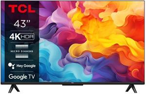 TCL 43V6B, SMART Google TV, 43" (108cm), 4K Ultra HD