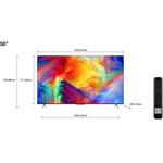 TCL 55P638 TV SMART Google TV, 55" (139cm), 4K Ultra HD