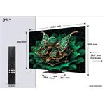 TCL 75C7K, C7K Premium QD-MiniLED UHD TV, 75" (189cm)