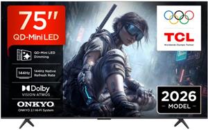 TCL 75T8D, 75" QD-Mini LED Dimming TV, (189cm)