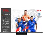 TCL 85C745, 4K QLED TV, Google TV, 85" (214cm)