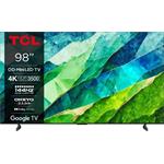 TCL 98C855 SMART TV 98" QLED/4K UHD/Mini LED/4xHDMI/144Hz/2xUSB/LAN/GoogleTV