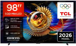 TCL 98Q7D Pro, 98" Pro SQD-Mini LED TV, (248cm)