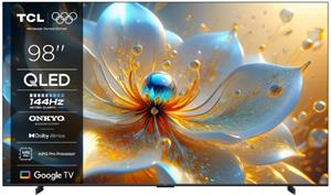 TCL 98T8C, T8C 4K QLED HDR GoogleTV, 4K UHD, 98" (248cm)