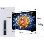 TCL 98T8D, 98" QD-Mini LED Dimming TV, (248cm)