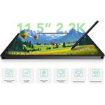 TCL NXTPAPER 11 Plus, 256 GB, šedý, s perom a puzdrom