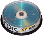 TDK CD-R 700MB 52x 10-cake