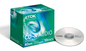 TDK CD-R Audio 80min. jewel box