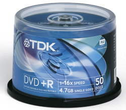 TDK DVD+R 100pack 16X/4.7GB/print