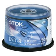 TDK DVD-R 4,7GB 16x 50-cake
