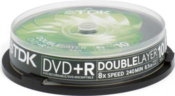 TDK DVD+R DL 10 pack 8x/8.5GB