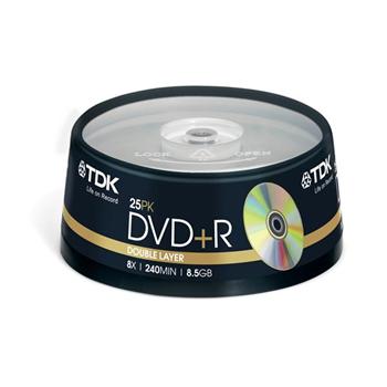 TDK DVD+R DL 8X 25ks