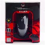 Team Scorpion Myš X-LUCA, optická, 6tl., 1 koliesko, drôtová (USB), čierna, 2000dpi, herná