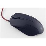 Team Scorpion Myš X-LUCA, optická, 6tl., 1 koliesko, drôtová (USB), čierna, 2000dpi, herná