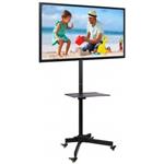 Techly 100730 mobilný stojan pre TV, 23"-55", sklopný, polica