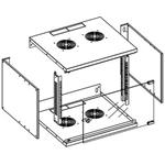 Techly 19" závesný rack 6U/320mm, čierny