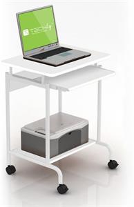TECHLY Computer Desk Compact 600x450 with shelf white