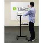 Techly univerzálny nastaviteľný vozík pre notebook a projektor, čierny