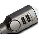 Technaxx autoalarm s detekciou pohybu + diaľkové ovládanie a nabíjačka do auta 2x USB, (TX-100)