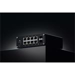 Teltonika TSW212, priemyselný L2 manažovaný switch, 8x 10/100/1000, 2x SFP, bez zdroja
