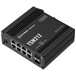 Teltonika TSW212, priemyselný L2 manažovaný switch, 8x 10/100/1000, 2x SFP, bez zdroja