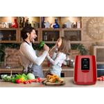 Tesla AirCook Q30, multifunkčná digitálna teplovzdušná fritéza, červená