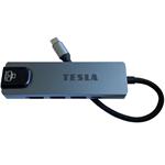 Tesla Device MP80, multifunkčný USB-C hub 5v1, LAN, HDMI, PD