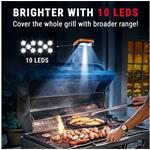 ThermoPro A100 vonkajšie svetlo na gril pre BBQ s 10 LED diódami