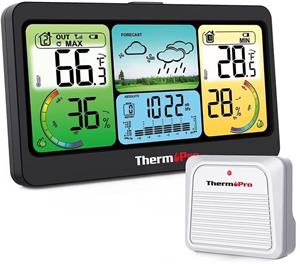 ThermoPro TP-280 digitálna meteostanica s farebnou obrazovkou a vonkajším senzorom