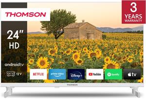 Thomson 24HA2S13CW HD 12V Android TV, biely