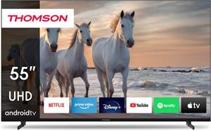 Thomson 55UA5S13, UHD Android TV, čierna