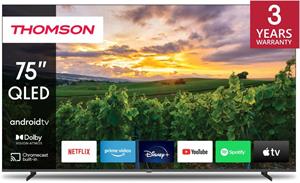 Thomson 75QA2S13 QLED Android TV, čierny
