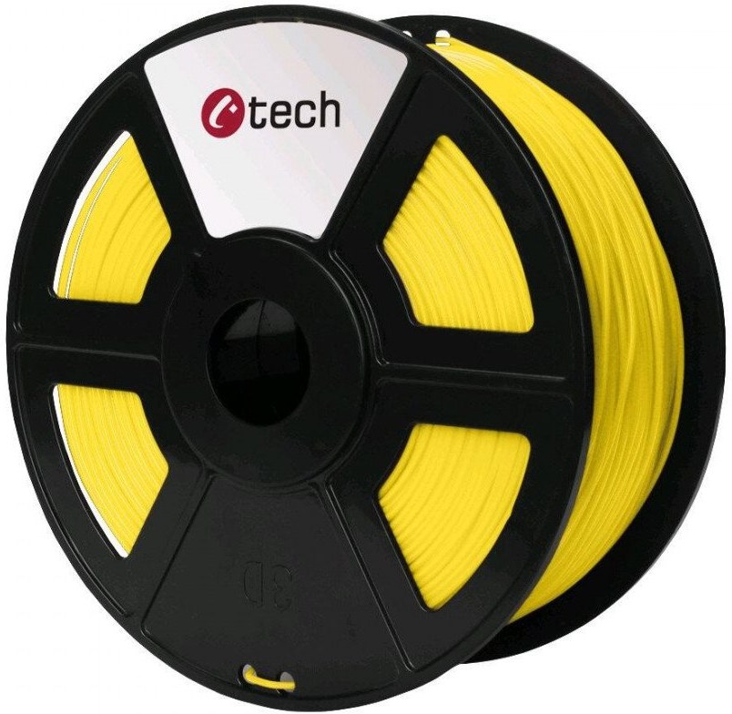 Tisková struna (filament) C-TECH, PETG, 1,75mm, 1kg, žlutá