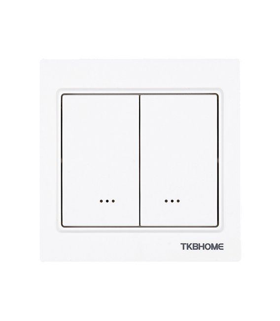 TKB Home vypínač s dvoma relé (Hranatý rámik) - Gen5 (TZ57)