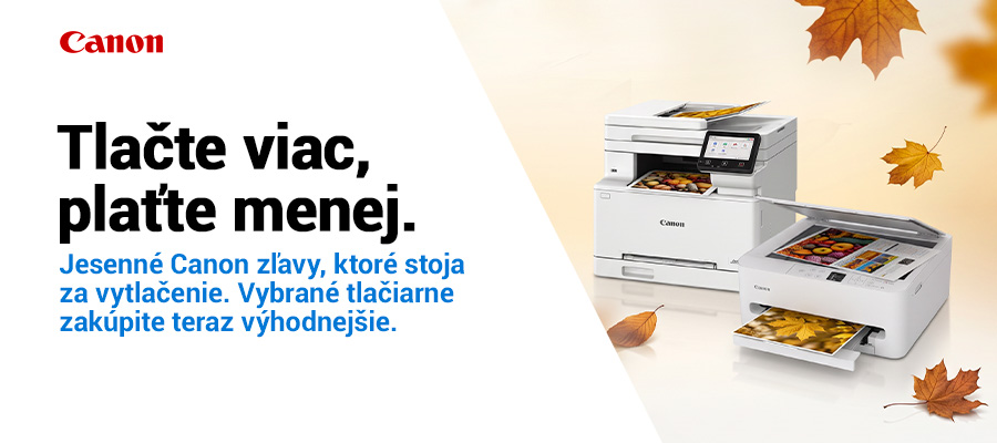 Tlačte viac, plaťte menej s Canonom.