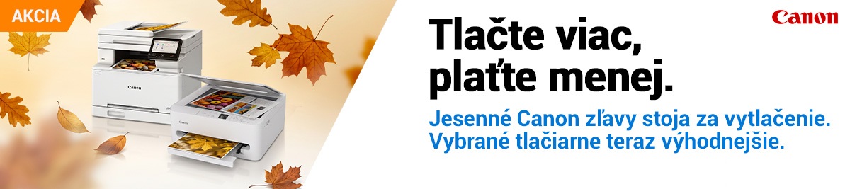 Tlačte viac, plaťte menej s Canonom.
