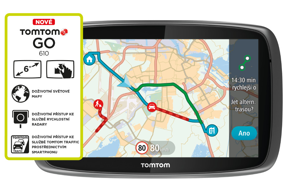 TomTom GO 610 World, LIFETIME mapy