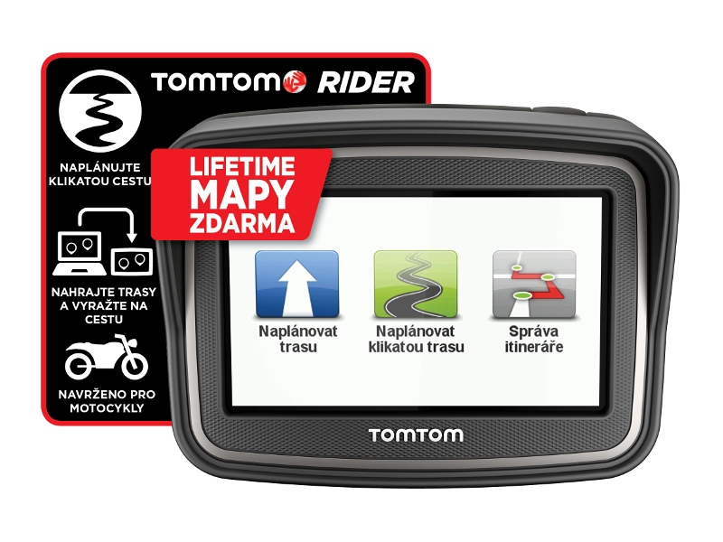 TomTom Rider v4 Europe LIFETIME mapy VYPREDAJ