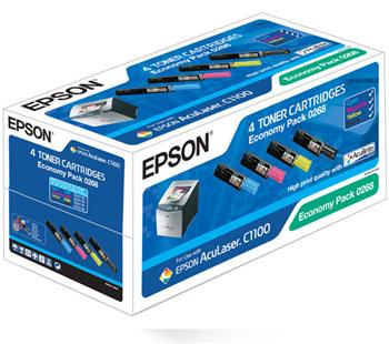 Toner EPSON AcuLaser C1100/N, CX11N/NF/NFC CMYK Multipack - S050268