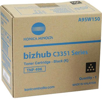 toner MINOLTA TNP49K black Bizhub C3351/C3851