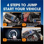 TOPDON Car Jump Starter Volcano 2000 Pro S, merač stavu batérie vozidla, BT, 20 800 mAh