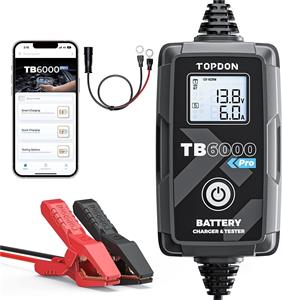 TOPDON TB6000 PRO, nabíjačka a tester autobatérie