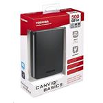 Toshiba Canvio Basics 500GB, čierny