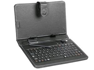 Tracer Plastic puzdro na tablet 7'' s klávesnicou, micro USB, eko koža, čierne