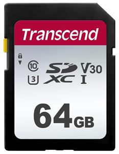 Transcend 300S 64GB SDXC, Class 10 UHS-I U3