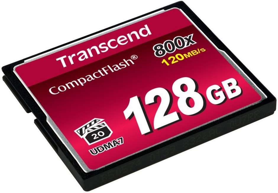 Transcend, Compact Flash, 128GB