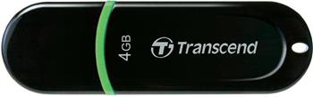 Transcend JetFlash 300 4GB, čierno-zelený
