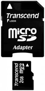 Transcend microSD 2GB + adaptér